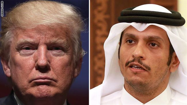 وزير خارجية قطر يرد على تغريدة الرئيس الأمريكي عن الأزمة الخليجية