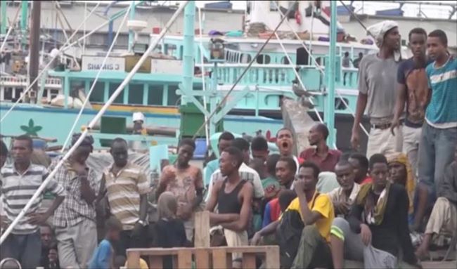 المنظمة الدولية للهجرة تفيد بغرق 50 مهاجراً افريقيا قبالة سواحل اليمن
