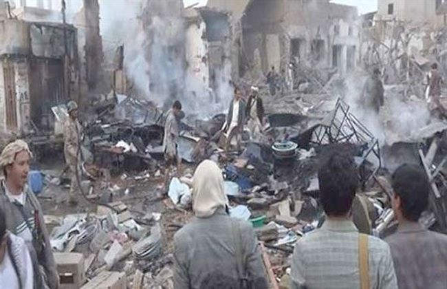 وكالة أنباء تكشف عدد ضحايا غارة جوية على سوق شعبي شمال اليمن