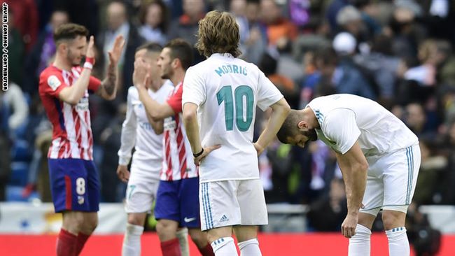 نتيجة مخيبة للآمال يحققها ريال مدريد أمام أتلتيكو مدريد على أرضه وملعبه