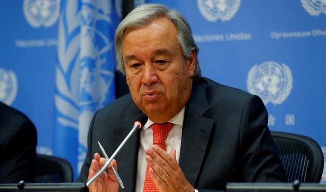 أمين الأمم المتحدة يدعو أطراف الصراع اليمني للعودة إلى طاولة المفاوضات