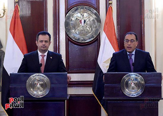 ابرز ماقاله رئيس وزراء مصر بمؤتمر صحفي مع نظيره اليمني بالقاهرة 