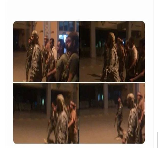 بن بريك يظهر بمطار عدن ويوضح هوية القوات المسيطرة عليه(صور) 